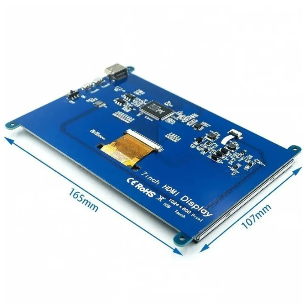 Fotografia 7: Raspberry pi 3/4 5 polegadas 7 polegadas lcd hdmi display 5 polegadas 800x480 resolução hd 7 polegadas 1024x600 resolução uhd tela de toque capacitiva