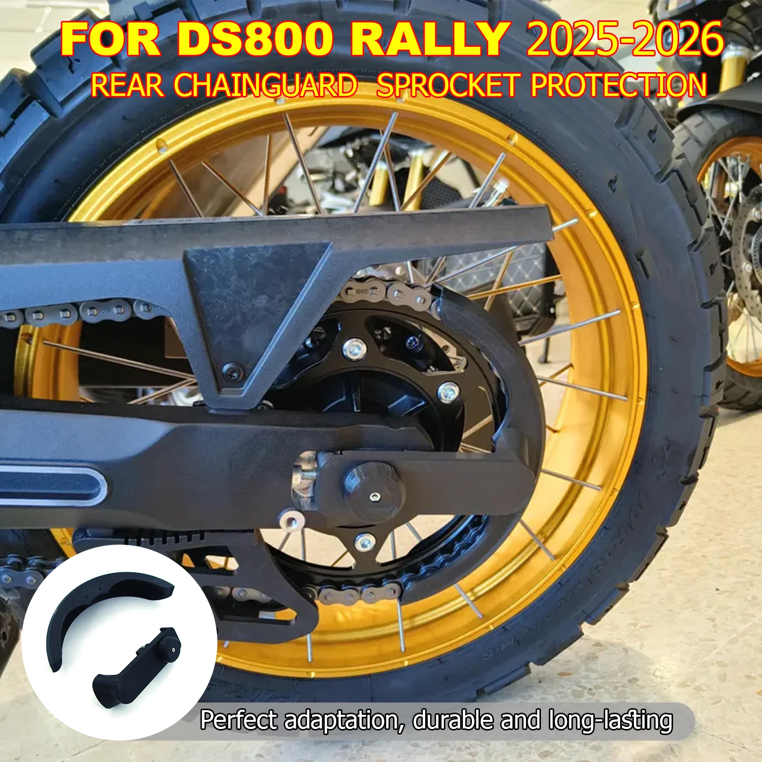 Motorcycle Rear Sprocket Guard Chain Protector Cover Perfect Fit For DS800 RALLY 2025-2026 Wear Resistant Chain Guard Upgrade