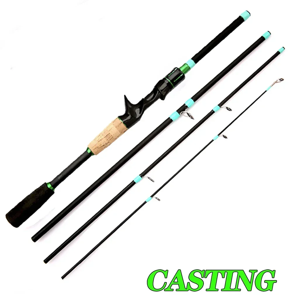 Micro Fish Köder Angelruten 1,8 m 2,1 m Carbon Spinning Bait casting Reise Casting Rute Köder Gewicht 3,5 g-14g ml Forellen Hecht Angeln – Detail 8