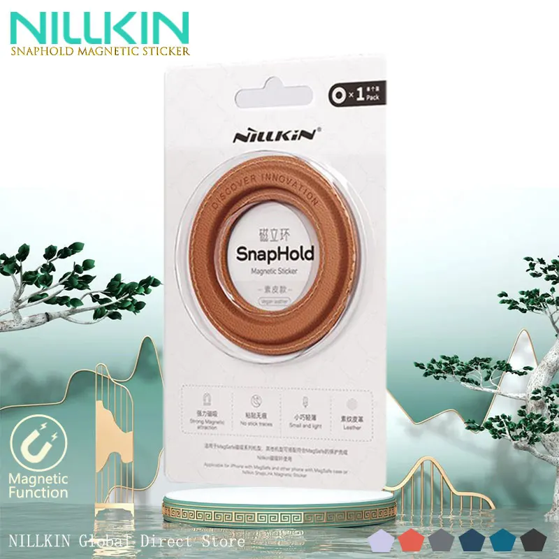 Multi-Surface Magnetic Phone Sticker, NILLKIN SnapHold Strong Magnet for Car/Wall/Desk 3M No-Residue Adhesive for iPhone Android