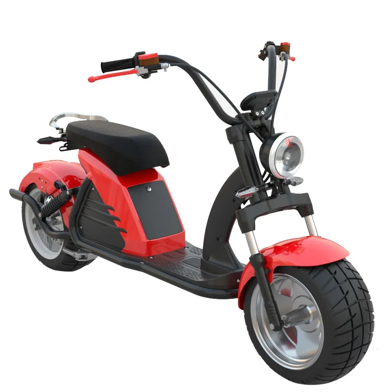 Electric scooter two-wheeled adult transportation battery car large tire wide tire cycling bike