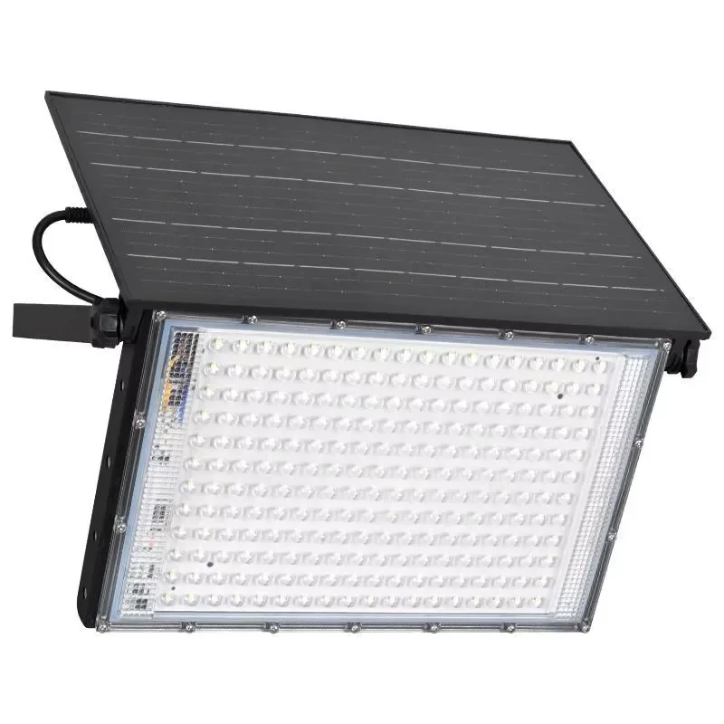 Solar Flood Light Outdoor Waterproof LED Sensor Lamp Remote Control Super Bright Security Lighting for Home Courtyard