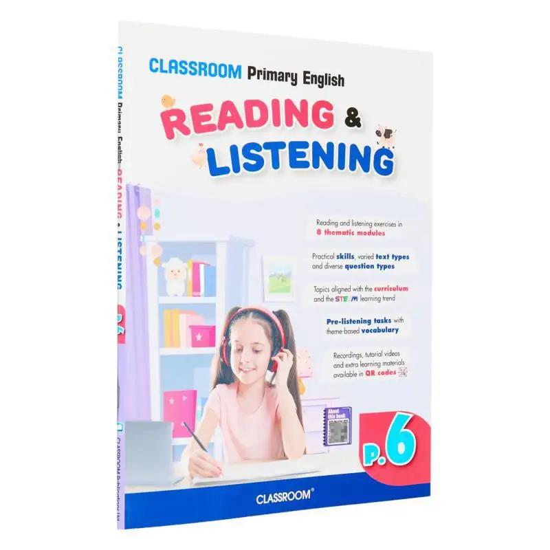 

CLASSROOM Основное чтение Прослушивание P6 CLASSROOM ELT TEAM CLASSROOM 9789882315860 Книга