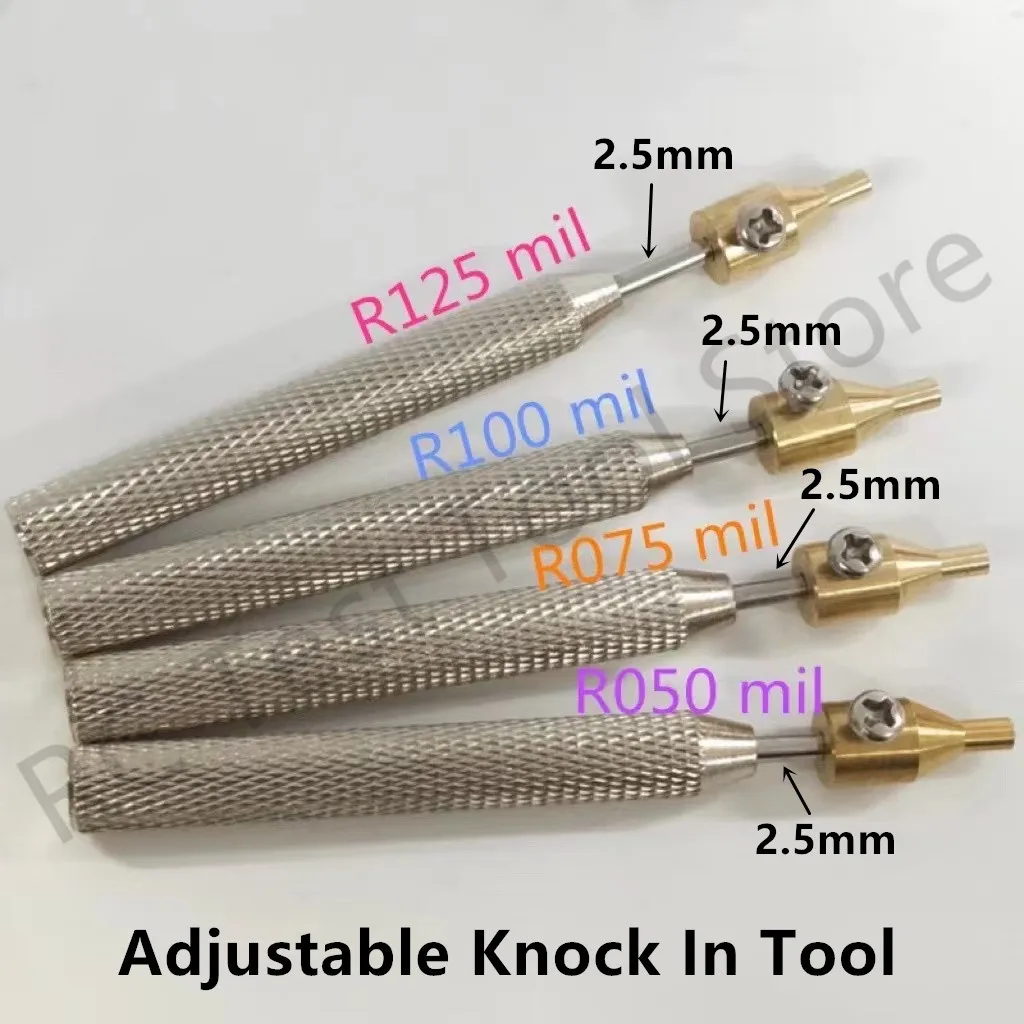 1PCS R125MIL R100MIL R75MIL R50MIL Probe Socket Probe Receptacle Pin Sleeve Retractor Knock in or knockout Needle Sleeve Puncher