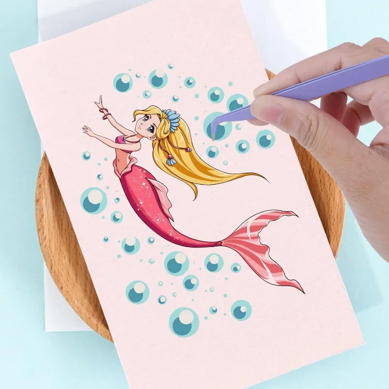 2pcs Macaron Color Stainless Steel Tweezers Diy Handbook Tape Sticker Tool Journal Gadgets Simple Practical Portable