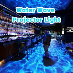 오션 워터 웨이브 램프 실내 분위기 조명, 50W, 80W,150W 야외 방수 LED 프로젝터, 공원, 바, 수영장용