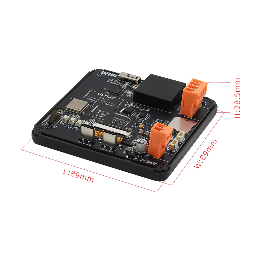 

T-Panel-S3 4,0-дюймовый TFT ЖК-дисплей ESP32-S3 ESP32-H2 Плата разработки с двумя микроконтроллерами с экраном SPI + RGB WIFI и модулем Bluetooth