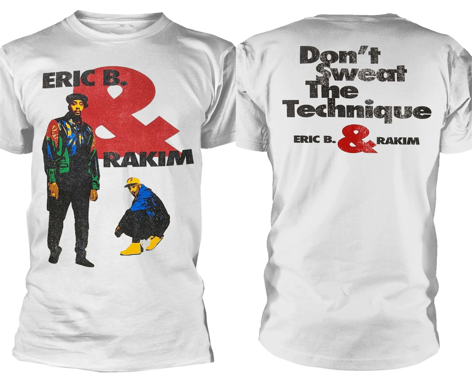 

Eric B. & Rakim Don't Sweat T-Shirt Men Women Summer Cotton Short Sleeve Brand T-shirt Vintage Hip Hop Y2k Tops Men's Clothing