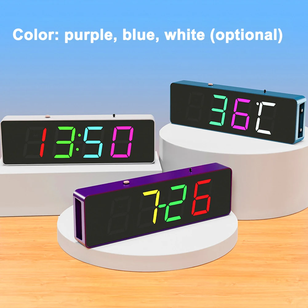 ESP8266 IoT Colorful WiFi Clock Kit Intelligent Electronic Clock DIY Welding Practice Parts Set Automatic Time Synchronization