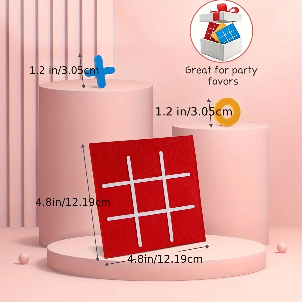 6 sztuk gra planszowa Tic Tac Toe, mini strategiczna gra planszowa Rodzinna klasyczna gra imprezowa na gadżety Torba na prezenty na przyjęcia