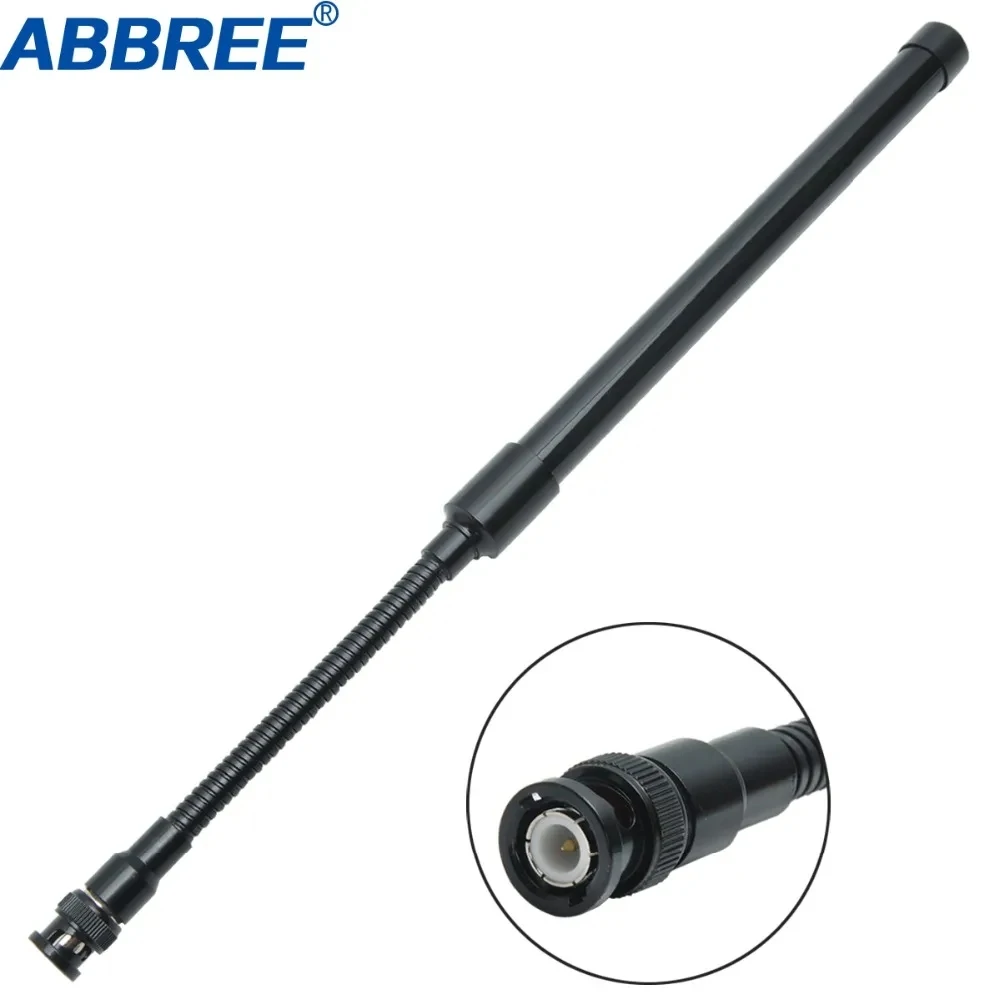 Antena Táctica ABBREE AR-148 con Conector BNC, Plegable, VHF UHF 144/430Mhz, para Walkie Talkie Kenwood TK308 TH28A Icom IC-V80
