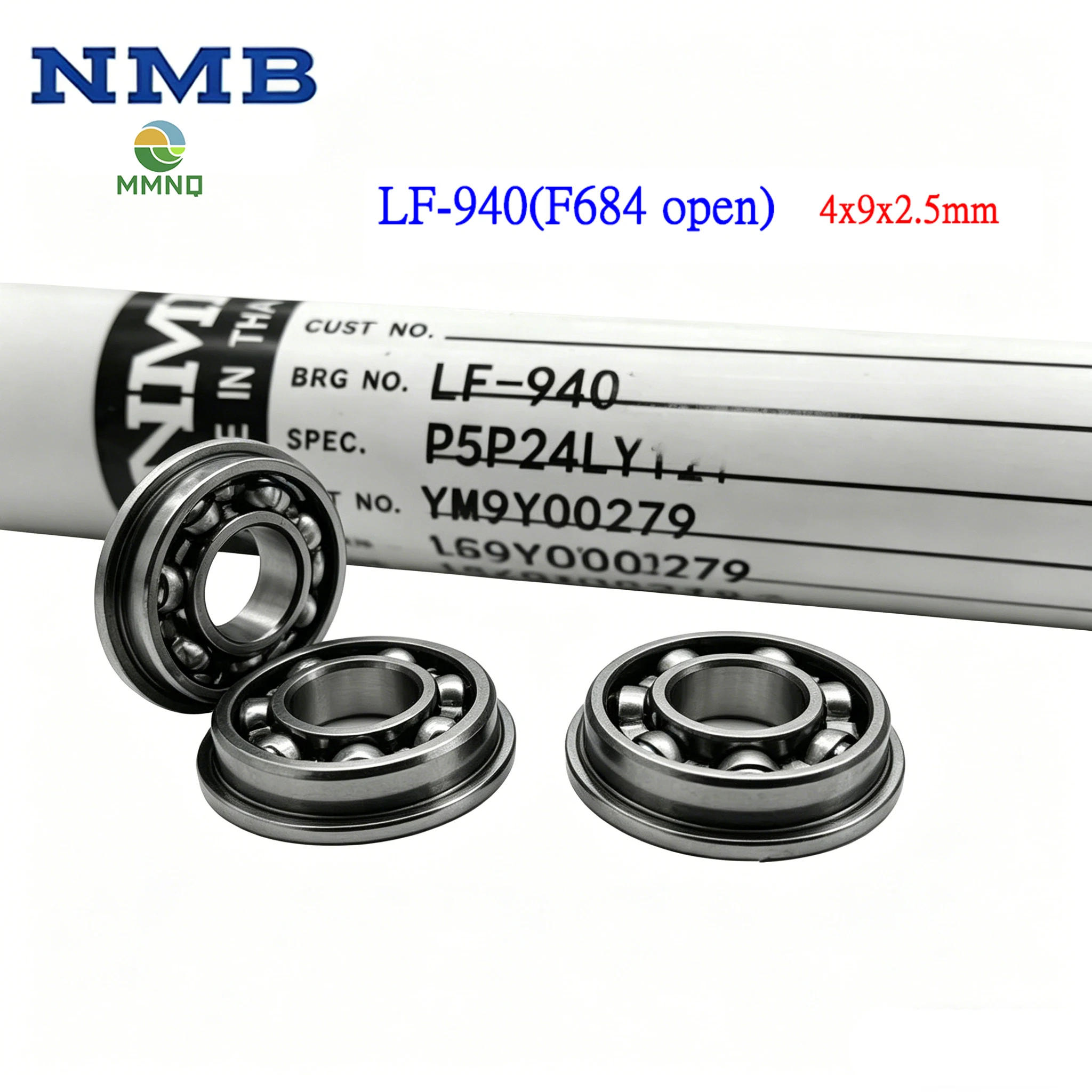 50pcs/100pcs High Precision Open Flange Bearing LF-940 NMB 940 492.5mm F684 Industrial Mini Replacement Bearings
