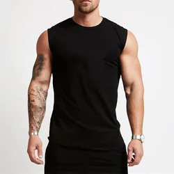 2023 Gym Workout Sleeveless Shirt Tank Top Men Bodybuilding Clothing Fitness Mens Sportwear Vests Muscle Men Tank Tops