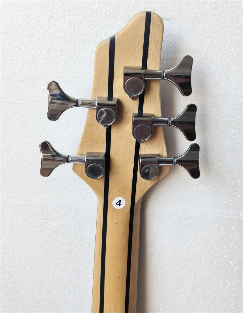 جيتار كهربائي مكون من 5 أوتار، رقبة عالية الجودة من خلال الجسم، باس كهربائي نشط