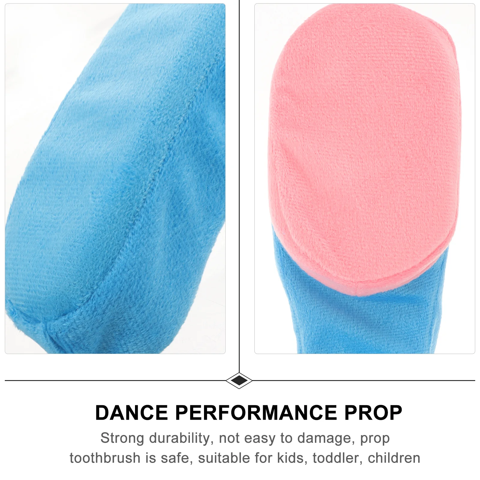 فرشاة أسنان دعامة أداء الرقص، مادة قطنية مريحة، فرشاة أسنان متينة وآمنة لرياض الأطفال للأطفال الصغار #5