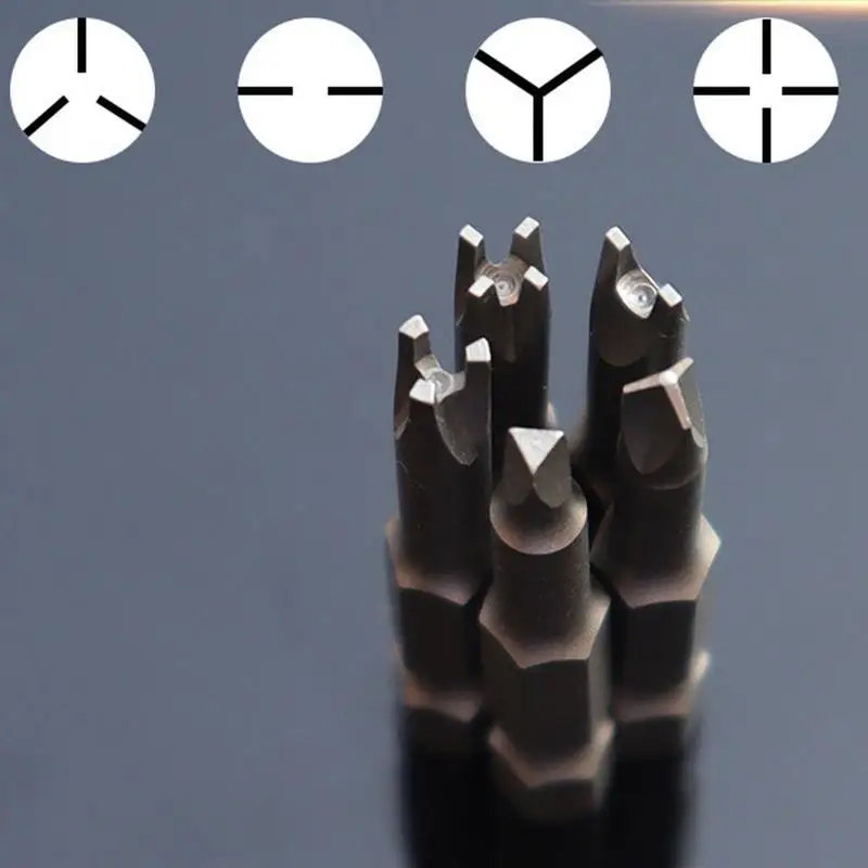 5Pcs Special-shaped Screwdriver Set U-shaped Y-Type Triangle Inner Cross Three Points Screwdriver Bit Tool