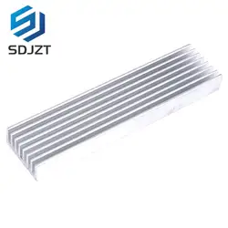 Extruded Aluminum Heatsink For High Power LED IC Chip Cooler Radiator Heat Sink Drop Ship 100*25*10mm