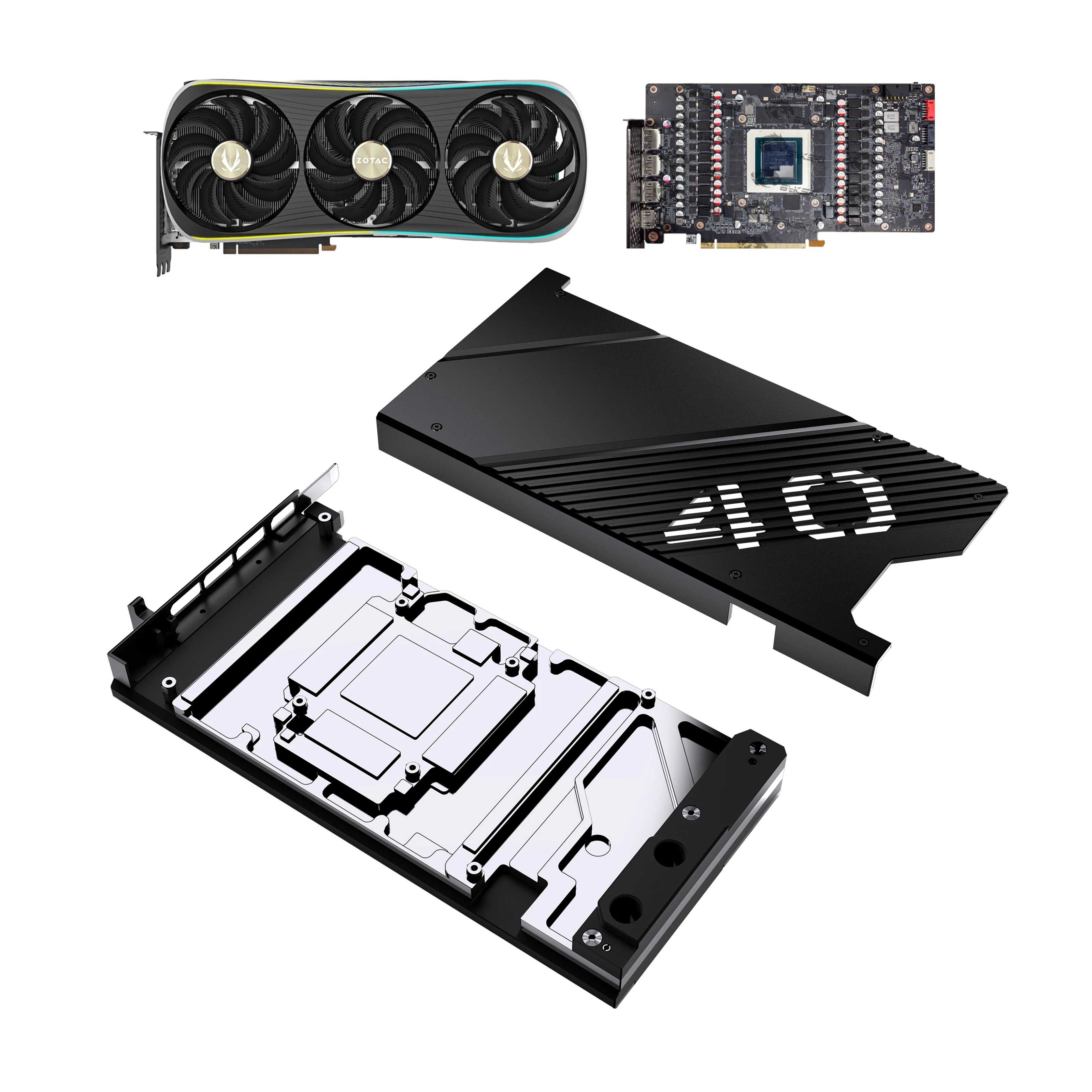 

Водяной блок Granzon для ZOTAC GeForce RTX 4090 AMP Extreme AIRO/карты Trinity GPU/медный радиатор охлаждения/GBN-ST4090TQ