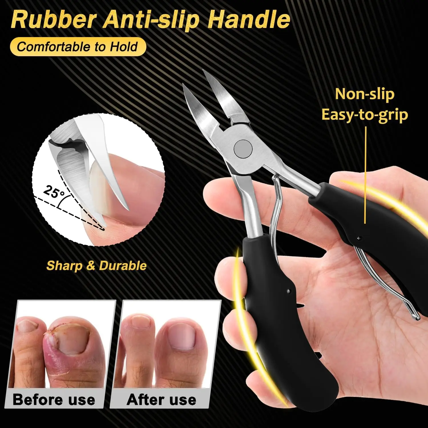 5 قطعة/7 قطعة مجموعة الثقيلة مسمار كليبرز بزاوية رئيس كبير أظافر كليبرز نام تو مسمار كليبرز لكبار السن أظافر سميكة