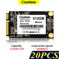 2-20PCS Ceamere mSATA SSD 120GB 128GB 256GB SSD Msata 512GB Internal Solid Hard Drives SATAIII Hard Disk SSD For Laptop Desktop