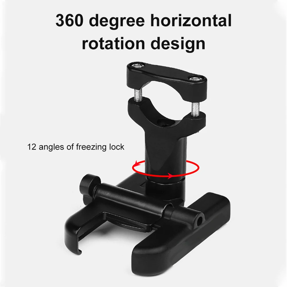 Aluminum Alloy Bicycle Phone Holder GPS Bracket Cellphone Stand Motorcycle Rearview Mirror Handlebar Mount for iPhone Xiaomi