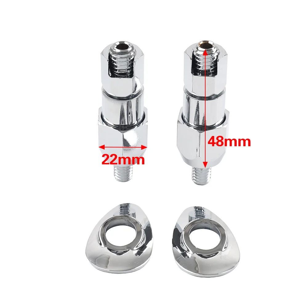 1Set Chrome Motorbike Rear Turn Signal Light Relocation Mount Kit Plastic CNC For Harley Softail FXST FXSTS FXSTC