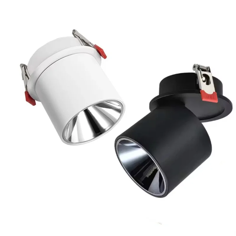 

Recessed 360° Adjustable Spotlight 12W 15W 18W 24W COB Downlight Dimmable 110V/220V Rotating Ceiling Light 2200K Indoor Lighting