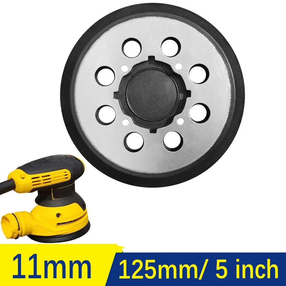 5 Inch 125mm Sanding Disc Backing Pad 8 Hole Hook&Loop Abrasive Wheel For DEWALT DWE6423/6423K DWE6423 DCW210B Orbital Sander