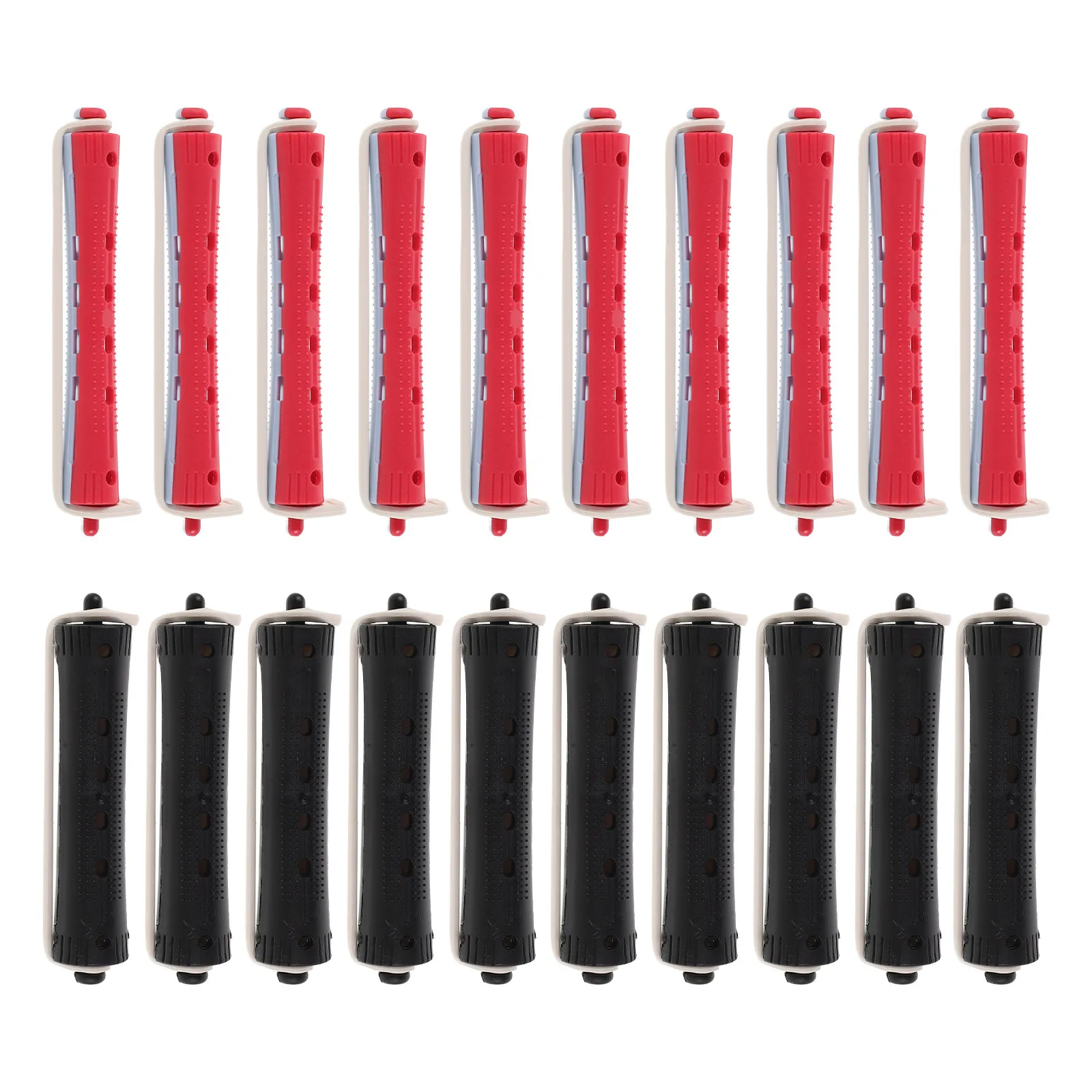 24Pcs Professional Hair Perm Rods Set Salon Quality Heat Resistant Plastic Perming Rollers for Cold Wave Curling Waves Tight