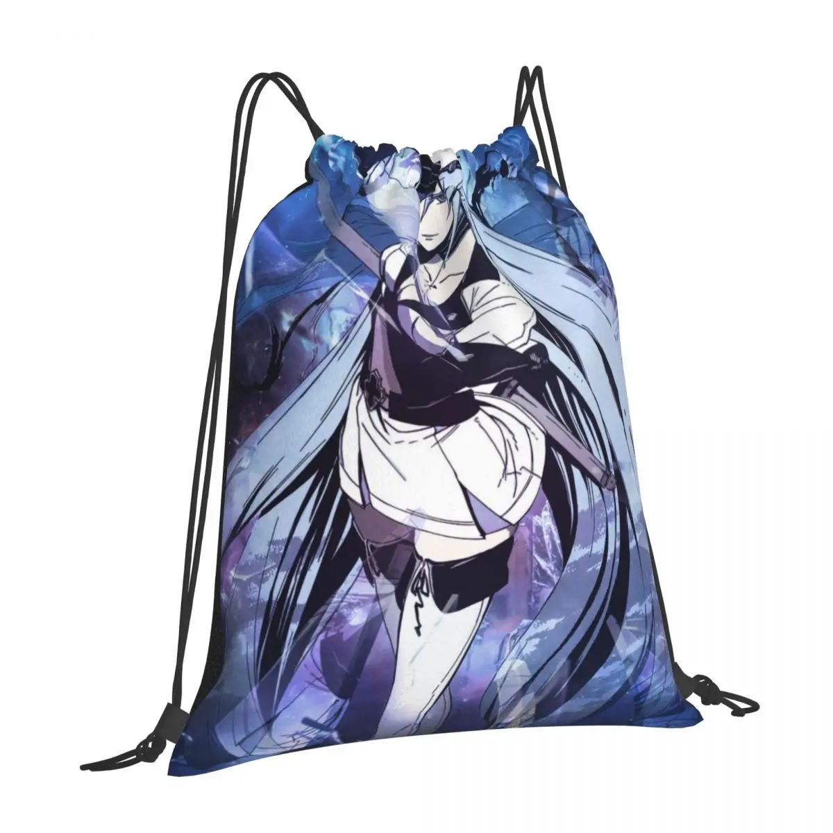 Esdeath 10 Drawstring Bag Backpack anime mesh bag storage bag school backpack