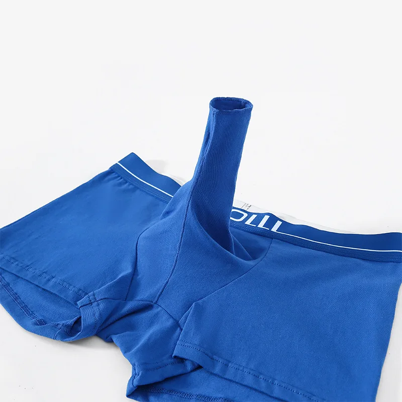 الرجال الملاكم سراويل الفيل الأنف حزام JJ غطاء الملاكم القطن الرياضة القضيب كيس أنبوب سراويل تنفس مضاد للجراثيم فضفاض