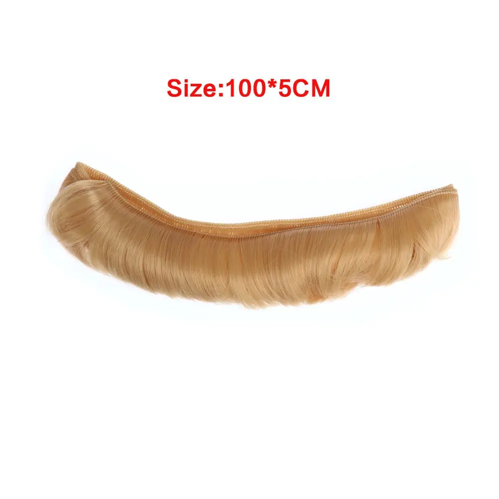 5CM enfants cadeaux accessoires haute température Mini tresses poupée frange cheveux courts bouclés perruques jouet toupet