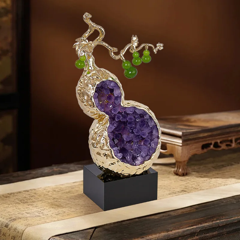 Amethyst gourd ornament light luxury high-end living room TV cabinet entrance desktop decoration