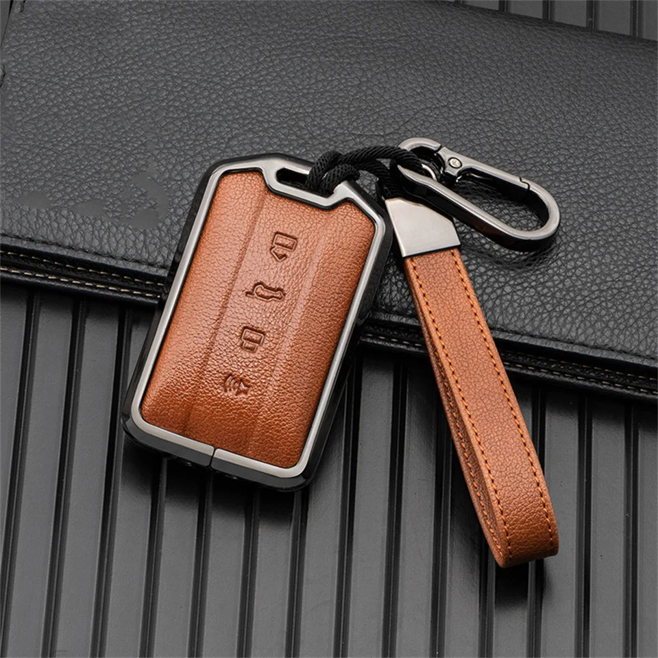 

Alloy Car Remote Key Fob Case Cover Protector Shell Bag For Great Wall GWM WEY TANK 300 500 Tank300 Tank500 Keychain Accessories