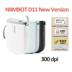 NIIMBOT D11-H Label Printer Mini Portable 300DPI Bluetooth Wireless Label Maker Name Tag Kitchen Sticker PrintingMaker