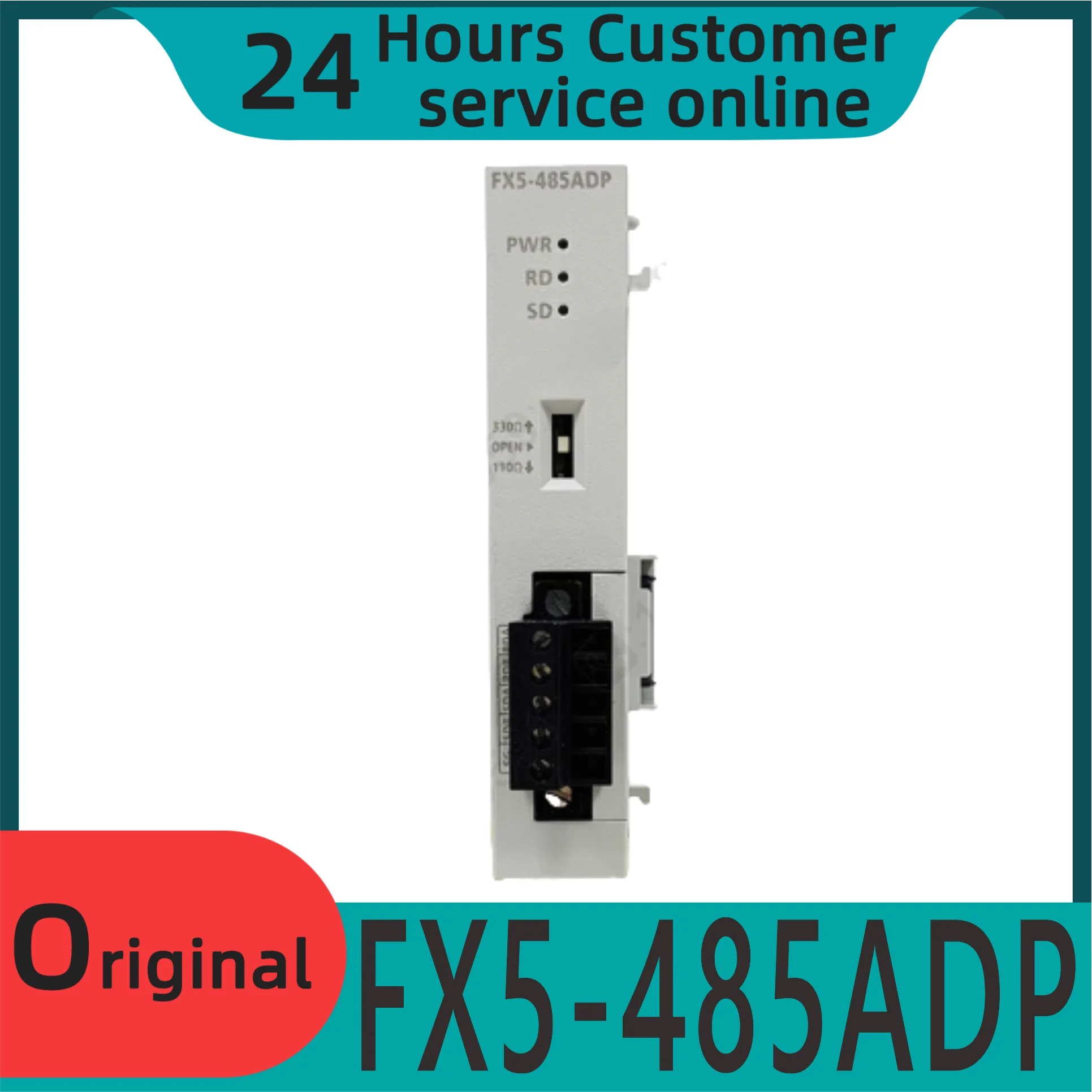 New Original Fx5 Series Rs485 Communication Module Fx5-485adp Suitable For 5u/5uc/5uj/5s