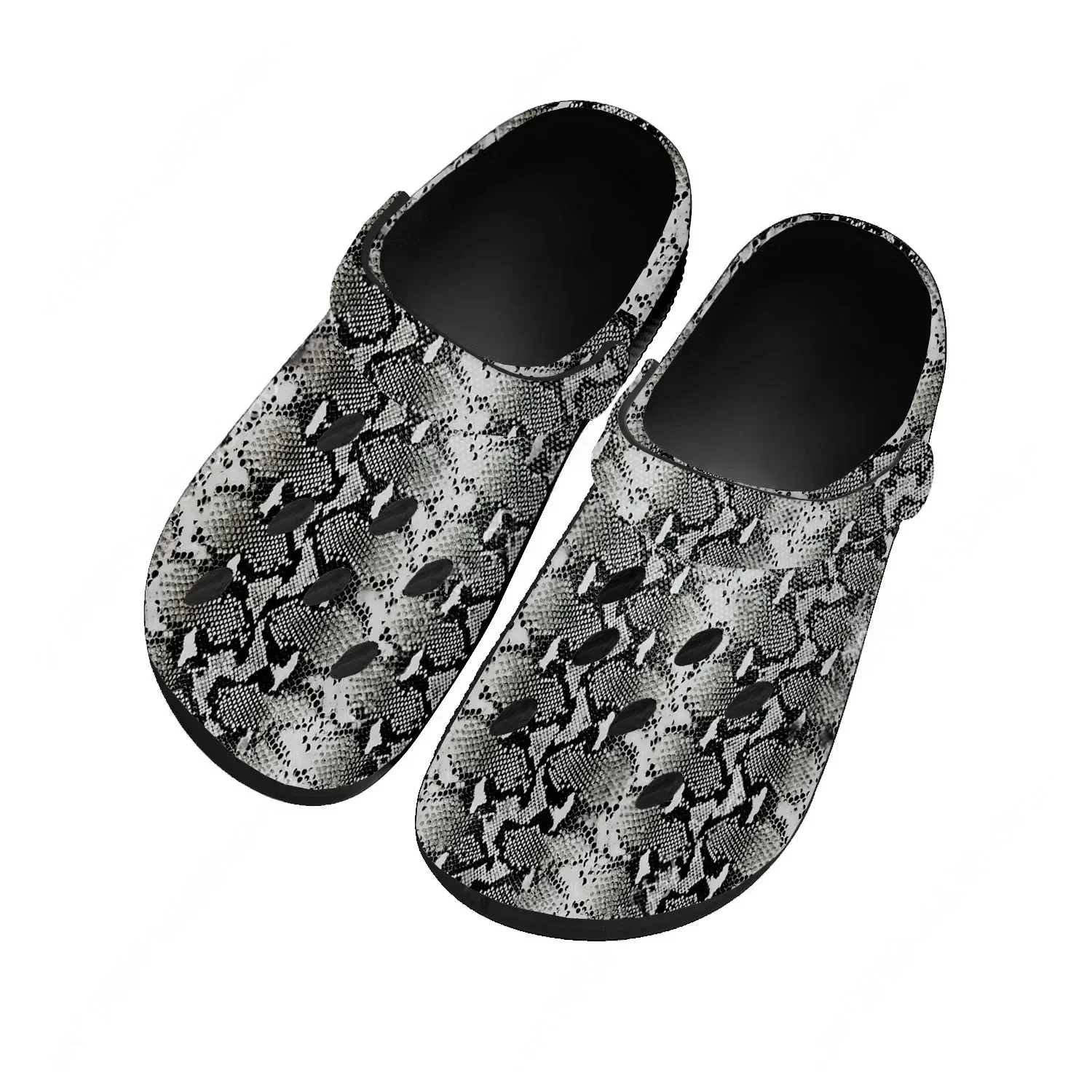 Snake Pattern Sandals Women Teenager Home Fashion Water Shoe High Quality Garden Breathable Comfort Beach Hole Slippers