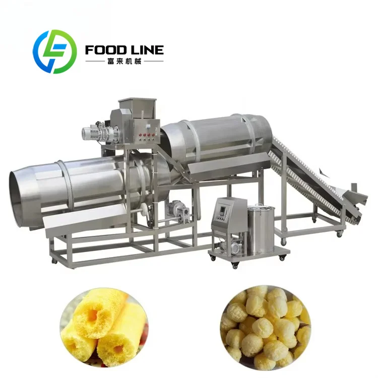 Customized Potato Chips Seasoning Drum Smooth Inner Wall Prevents Potato Chip Adhesion And Lessens Seasoning Material Waste