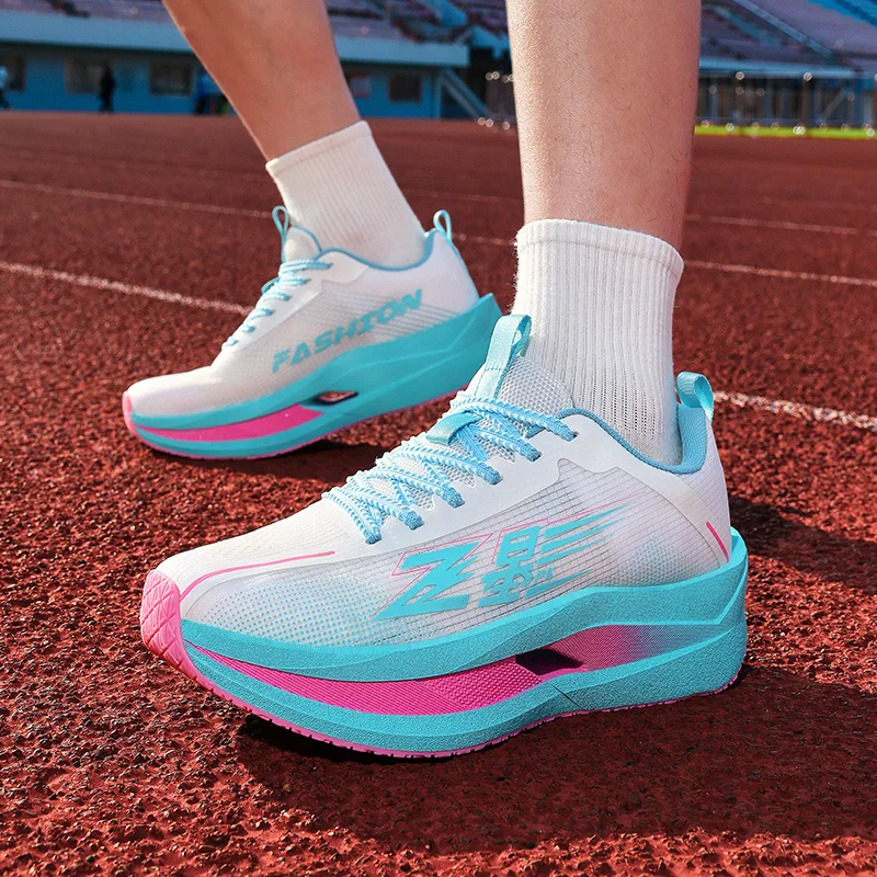 2026 New Couples Running Shoes Breathable Popcorn Shoes Rebound Shock-Absorbant Jogging Sneakers Comfortable Outdoor Sport Shoes