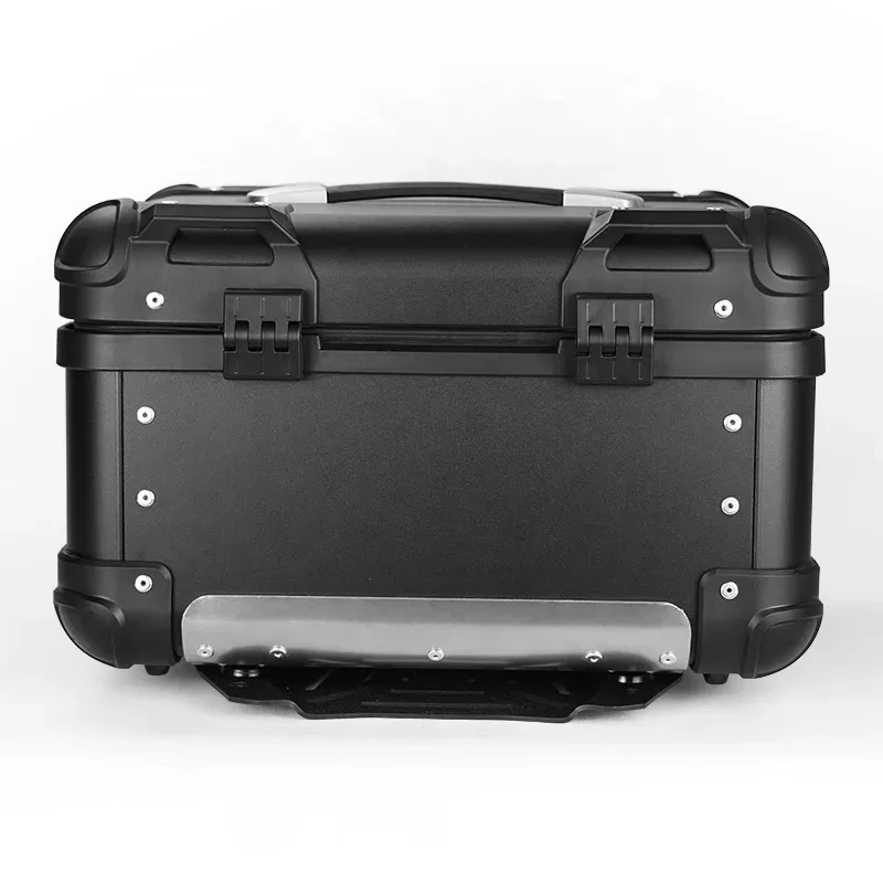 35L-R  Black ,F2 - MOTO Alu Motorbike Tail Box Motorcycles Top Boxes Moto Top Case