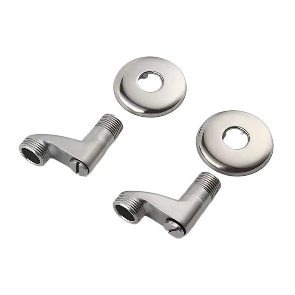 

Смеситель для душа и ванны из нержавеющей стали 304, твердая латунь, регулируемый угловой клапан, изогнутая ножка, матовый никель