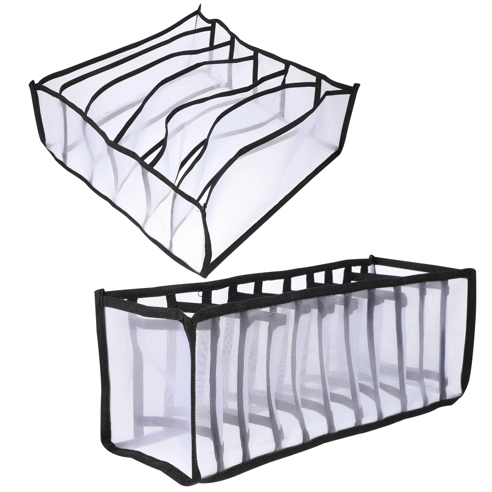 

Nylon Gauze Underwear Socks Storage Box Panties Container Organizer Bin Lingerie Tray Durability Multiple Grids Design Keep Room