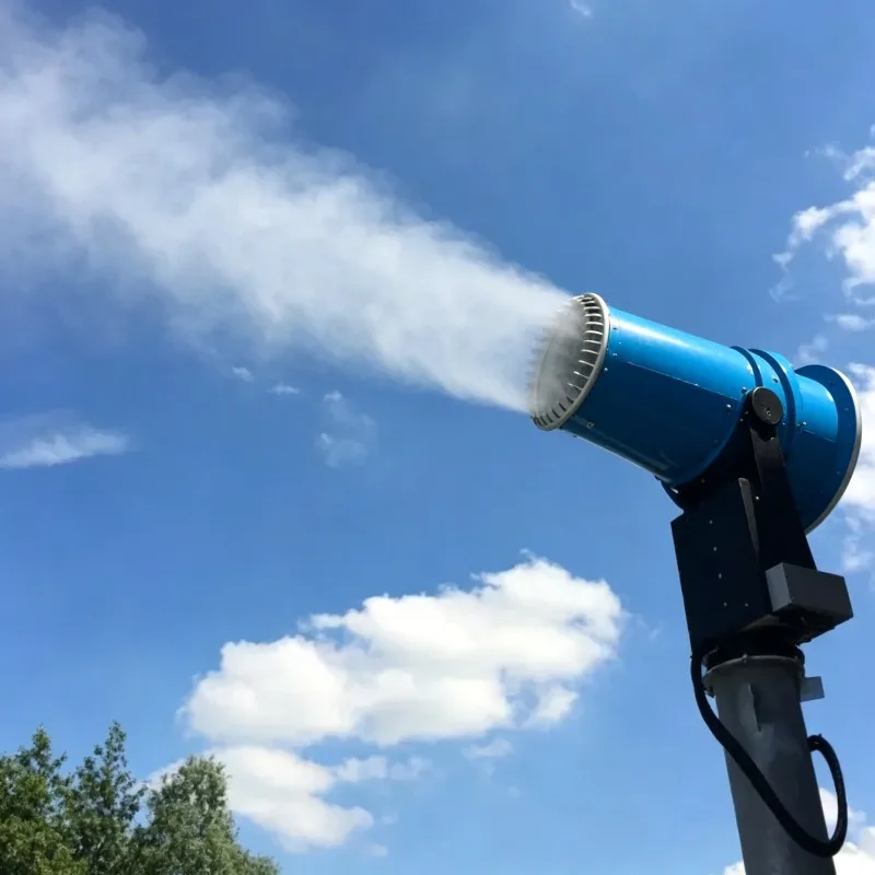 Explosion Proof Fog Cannon Machine 80m Mining Dust Suppression Water Mist Cannon Sprayer for Coal Handling Plant CE Certified