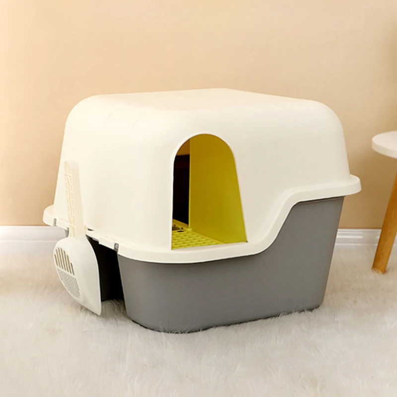 

Hidden Tray Toilet Cat Bedpans Deodorization Playground House Cat Bedpans Covered Convenient Kedi Tuvaleti Pet Products RR50CB