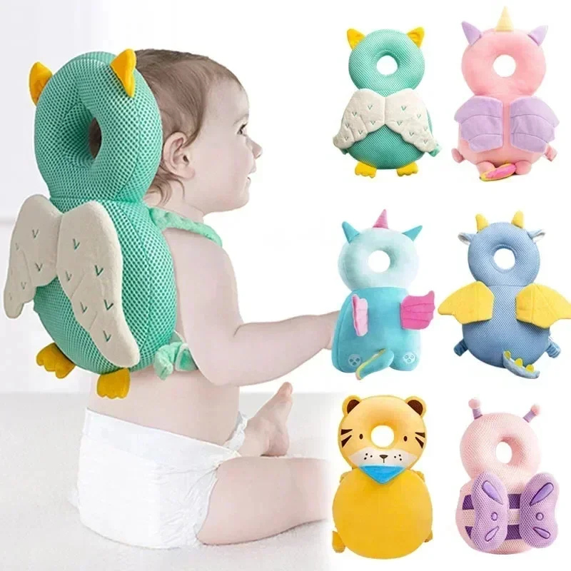 

1-3T Toddler Baby Head Protector Safety Pad Cushion Back Prevent Injured Angel Bee Cartoon Security Pillows Protective Headgear