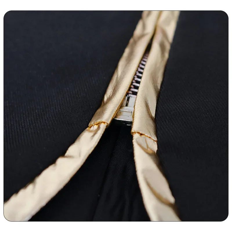 Men's Victorian Vintage Medieval Jacket Coat Embroidery Zip Up Stand Collar Prince King Cosplay Costume Blazera Coats - view 6