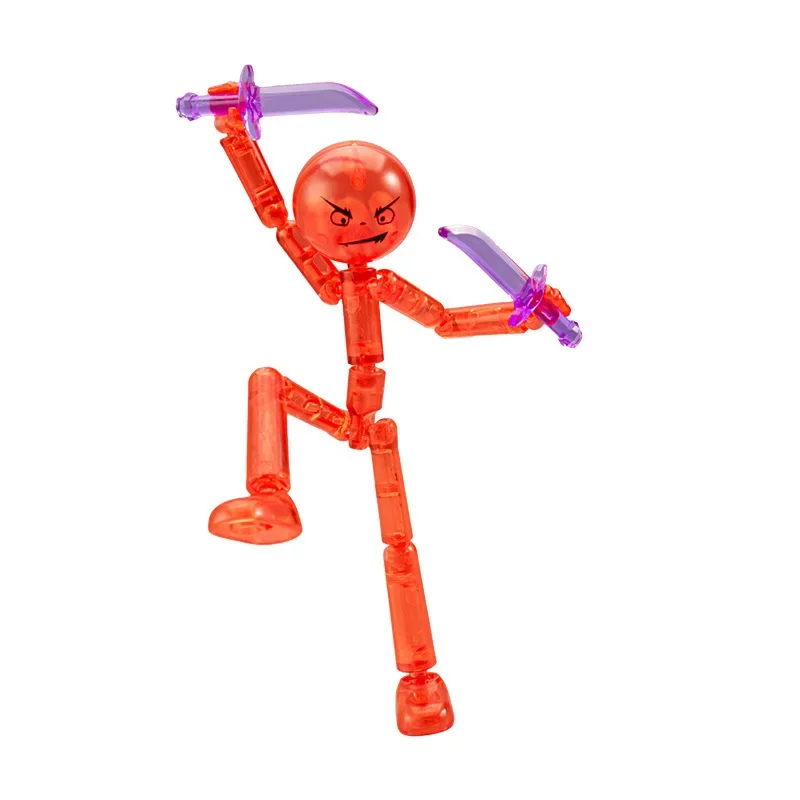 Movable 3d Printing Action Figures Multi-jointed Plastic Puppet Ornaments Assembled Anime Gifts For Kids Adult