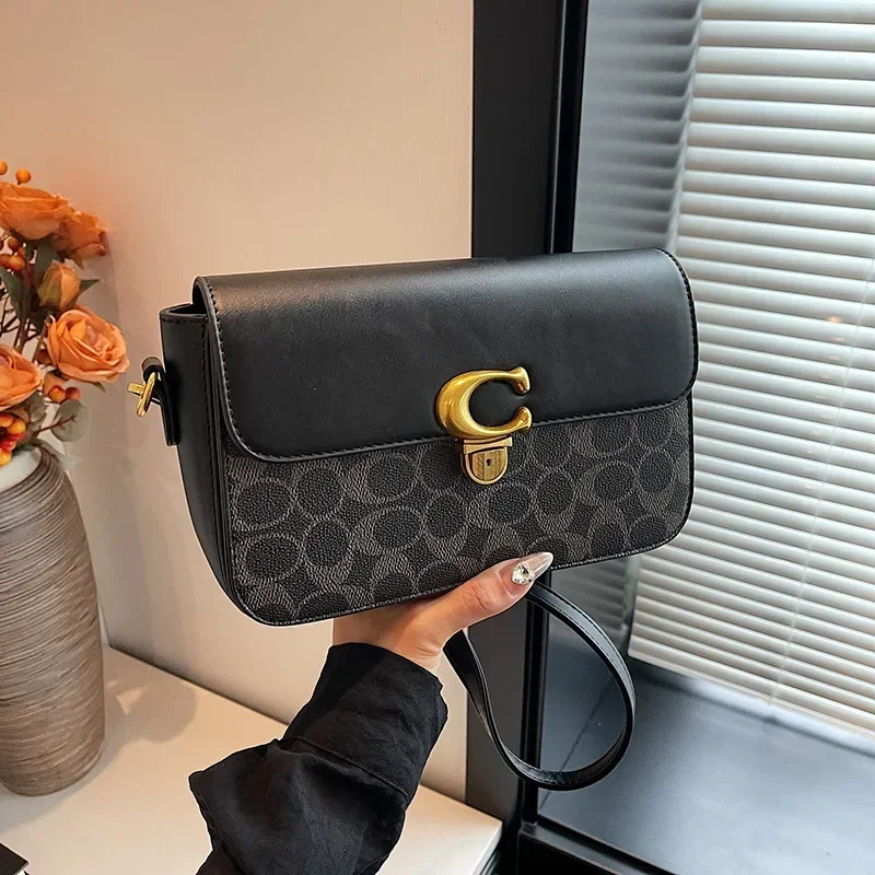 

2025 Luxury Women's Handbag Small Square Bag Single Shoulder Crossbody Purse Fashion Senior Sense Trendy Design