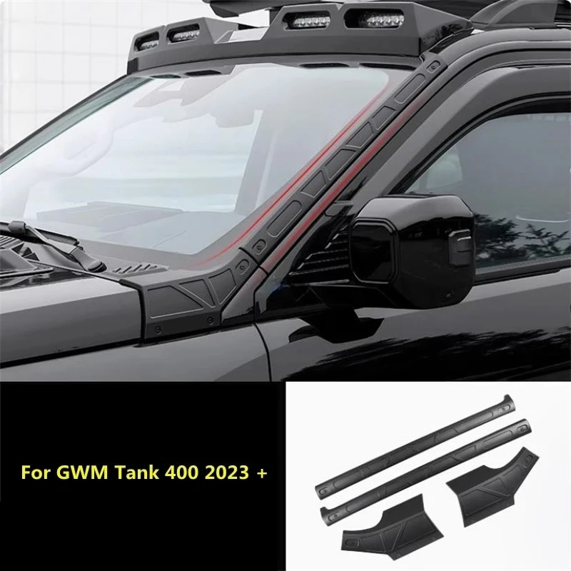 

For Great Wall GWM Tank 400 2023 Car Styling Accessories Front Windshield Glass Trim Rear Trunk Window A Pillar D Column Cover