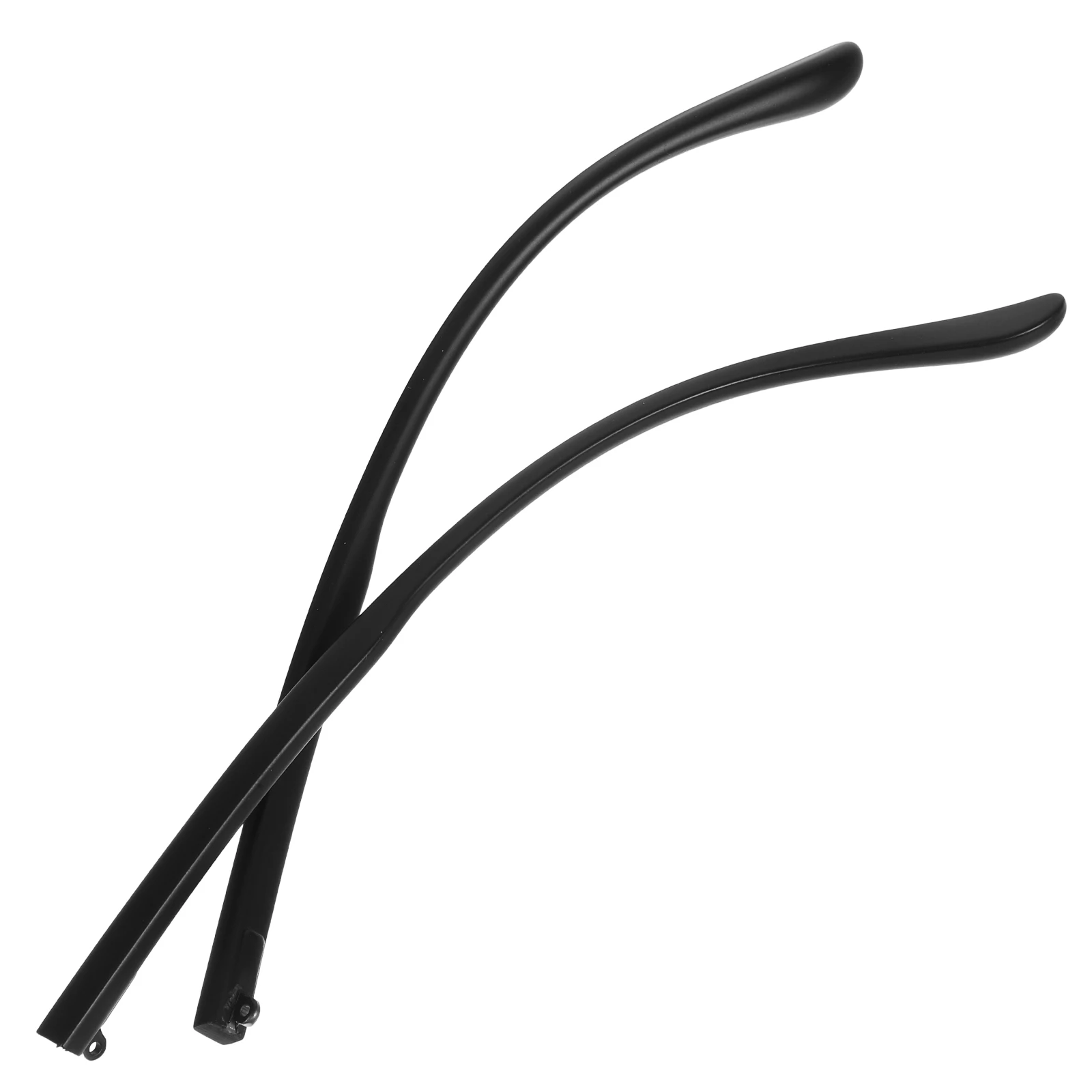 

1 Pair Black Flat Single Tooth Eyeglasses Legs TR90 Lightweight Comfortable Glasses Arm Replacement for Sunglasses Reading